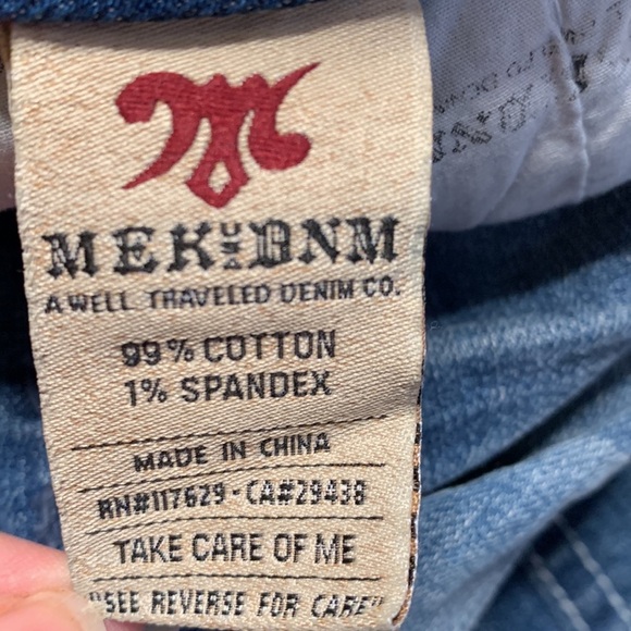 MEK Women's Boot Cut Jeans - Dark Blue - Picture 13 of 13